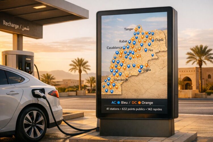 Où recharger sa voiture électrique au Maroc ? Carte complète